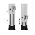 GUIL PTA5-T/80-140 ножка телескопическая, регулировка высоты от 80 см до 140 см