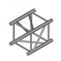 Dura Truss DT 44-100 straight Ферма алюминиевая, сечение 400х400мм, длина 100см. Труба 50х2. Макс. распределенная нагрузка 839кг\м. Вес 8,2кг