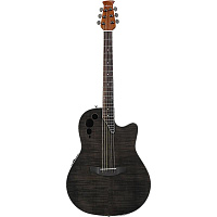 APPLAUSE AE44IIP-TBKF Elite Mid Cutaway Trans Black Flame гитара электроакустическая