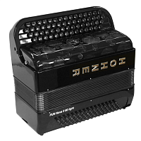 HOHNER Fun Nova II 80 Iight (A7002) black celluloid - кнопочный аккордеон 3/4 гриф B
