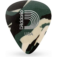 PLANET WAVES 1CCF4-10 медиаторы Celluloid, Standard Shape, Medium, Camouflage, 10 штук в упаковке