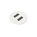Kondator 935-PM30WM Встраиваемая зарядная станция Powerdot MICRO с 2 разъемами USB, цвет белый