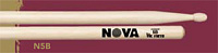 VIC FIRTH N5B барабанные палочки 5B с деревянным наконечником, материал - орех, длина 16", диаметр 0,595", серия NOVA