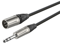 ROXTONE DMXJ260/5 Кабель микрофонный XLR папа - 6.3 мм джек стерео, длина 5 метров