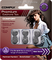 COMPLY Ts-500 BLK-MED 3pr серия Comfort, 3 пары амбюшур для наушников, размер M средний, цвет черный, материал - полиуретановая пена и термопластичный эластомер