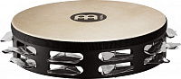 MEINL STAH2S-BK тамбурин 10" (профессиональный), мембрана - натуральная, 2 ряда джинглов (нержавеющая сталь, треугольная форма), цвет черный