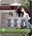 COMPLY Tsx-200 BLK-LG 3pr серия Comfort Plus, 3 пары амбюшур для наушников, размер L большой, цвет черный, материал - полиуретановая пена и термопластичный эластомер