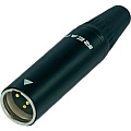 Neutrik RT3MC-B кабельный разъем mini  XLR male 3 контакта