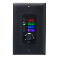 BSS EC-4BV-BLK-EU Ethernet панельный контроллер с 4 кнопками и регулятором уровня, чёрный