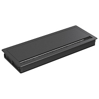 Kondator 935-TB29B Крышка для лючка. Уплотнительная щетка кабельного ввода задерживает пыль и мелкие посторонние предметы. Размеры (ШxГxВ) 295х120х27,5 мм. Цвет черный