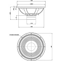 EighteenSound 21iD  21" динамик, неодим, 2 Ом, 1800 Вт AES, 94,2 dB, 29-1600 Гц