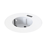 Kondator 935-PM61W Встраиваемая розетка Powerdot MINI с разъемом USB (5 В, 2.1 А), цвет белый