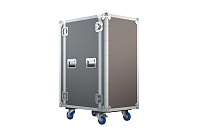 IMLIGHT RCC9-550-22U Рэковый кейс 22U, глубина 550 мм, DIN рейка с двух сторон, ламинированная фанера 9 мм, с колесами D 100 мм, 2 колеса с тормозом