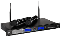 Art System AST-921M  двухканальная беспроводная микрофонная система с двумя кардиоидными ручными передатчиками и одним двухканальным приёмником караоке-систем Art System.