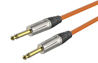 ROXTONE TGJJ100-TOG/10 Кабель инструментальный, цвет оранжевый, диаметр 7 мм, 2x6.3 mono Jack, длина 10 метров
