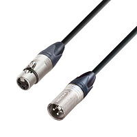 Adam Hall K5 MMF 0100 микрофонный кабель 5Star Superior XLR(F)-XLR(M) с разъёмами Neutrik, 1 м.