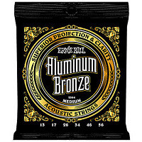 Ernie Ball 2564 струны для акустической гитары ALUMINUM BRONZE MEDIUM, 13-17-26-34-46-56