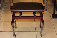 HIDRAU BG200(L28) Mahogany matt банкетка, красное дерево сатинированная, кожа