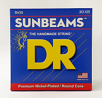 DR NMR6-30 струны для 5-струнной бас-гитары, калибр 30-125, серия SUNBEAM™, обмотка никелированная сталь, покрытия нет
