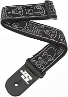 PLANET WAVES 50JS01 Skull'n bones Гитарный ремень