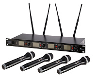 LAudio LS-Q6-4M Беспроводная микрофонная система, 4 ручных передатчика