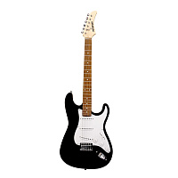 Fernandes LE-1Z 3S BLK/L  электрогитара Stratocaster SSS, цвет чёрный