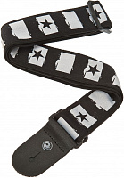 PLANET WAVES 50C01 гитарный ремень без наплечника, 50мм, серия West Coast, рисунок Rock Star