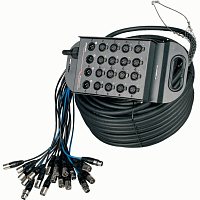 Proel TN1604LU20 Мультикабель CMN, 16 входов XLR, 4 выхода XLR, коммутационный бокс, длина 20 метров