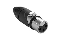 Amphenol AXX3F кабельный разъем XLR "мама" 3pin, цвет никель