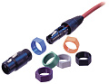 Neutrik XCR-2 кольцо для разъемов XLR серии X с площадкой для нанесения маркировки, красное