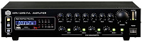 SHOW MPA-120RS Трансляционный микшер-усилитель, 120 Вт, 24V70/100V, MP3-плеер, 4 mic\line aux, 4 зоны