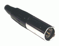 AVCLINK 92M-501S(4P) кабельный разъем TINY XLR, 4 контакта, "папа"