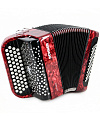 HOHNER Nova II 60 A (A1233) red кнопочный аккордеон гриф C, цвет красный
