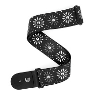 PLANET WAVES P20S1506 Гитарный ремень без наплечника, текстиль, 50мм, рисунок Skull Burst