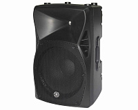 TOPPRO XCS15A  Активная двухполосная акустическая система, 15" динамик, DSP, 1" HF компрессионный драйвер, 45 Гц - 20 кГц (-6 дБ), 400/1600 Вт, 126 дБ, 625x386x366 мм, 14 кг. Корпус пластик. Стакан 36 мм