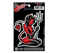 PLANET WAVES GT77014 наклейка на гитару Devil Girl