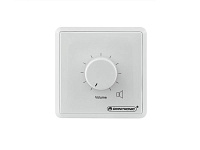 Omnitronic PA volume controller Встраиваемый трансформаторный регулятор громкости для PA /10Вт/ Цвет белый (ELA) /Реле приоритета 24 В/ Размеры:80 x 80 x 67мм.