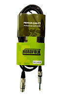 NordFolk NMC246/3M микрофонный кабель XLR мама - джек моно 6.3 мм, длина 3 метра