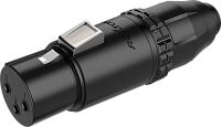 ROXTONE RX3FWP-BG Разъем XLR "мама" 3-контактный кабельный, пыле- и влагозащищенный, IP67