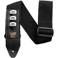 ERNIE BALL 4039  гитарный ремень Pickholder, полипропилен, с кармашками под 3 медиатора, цвет черный