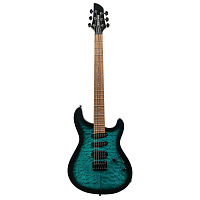 Fernandes Dragonfly-X OB электрогитара, цвет бирюзовый берст