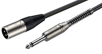 ROXTONE SMXJ250/3 Кабель микрофонный, D 6 мм, 2x0.22 кв.мм, XLR 3P male 6.3 мм mono Jack, длина 3 метра
