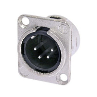 Neutrik NC4MD-L-1 панельный разъем XLR male 4 контакта