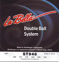 LA BELLA ST946L  струны  Light (009-011-016-026w-036-046), сталь, резьбовые Ball-ends, серии Steinberger