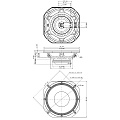 EighteenSound 10NDA610/8  10'' динамик СЧ, неодим, 8 Ом, 400 Вт AES, 103 дБ, 100-6100 Гц