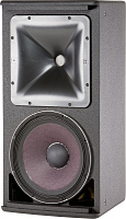 JBL AM5212/00-WH 2-полосная биамп/пассив инсталляционная АС, трапеция 15°. НЧ 12" (262H-1) + ВЧ 1,5" ( 2408H-1). RMS AES: НЧ 400Вт, ВЧ 40Вт. 8Ом, 37-20000Гц, SPL max: 125дБ. Вращаемый ВЧ волновод 100°х100°, 15 точек подвеса M10, 711x369x458мм, 20,2кг. Ком