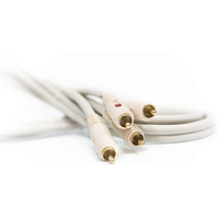 PROCAST Cable 2RCA/2RCA.2 аудиокабель 2 RCA папа - 2RCA папа, цвет изоляции белый, длина 2 метра