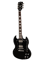 GIBSON SG Standard Ebony электрогитара, цвет черный, в комплекте кожаный чехол