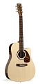 Norman STUDIO ST68 CW A6T+Кейс электроакустическая гитара Dreadnought, цвет - натуральный