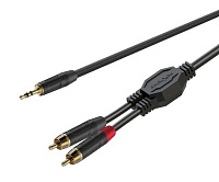 ROXTONE GPTC140/3 Аудиокабель JACK(S) 3.5 мм  2 RCA, длина 3 метра